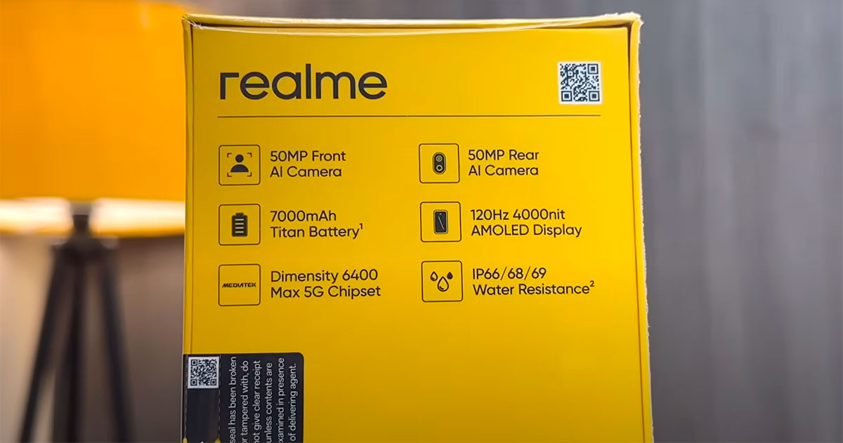 Realme 15T - раскрыты характеристики, дизайн и цены