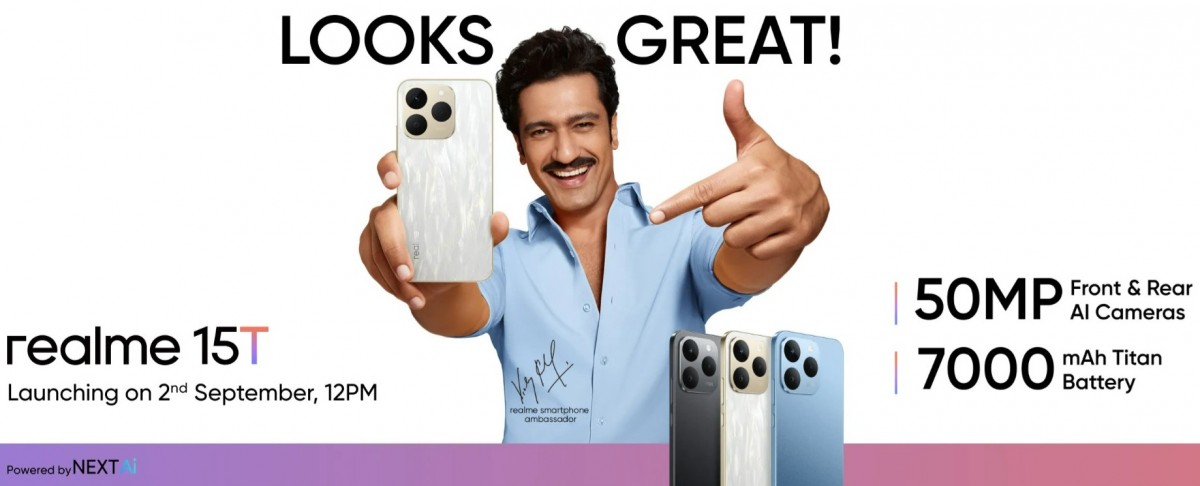 "Маленький iPhone" Realme 15T будет представлен 2 сентября