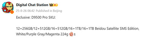 Характеристики Oppo Find X9 Pro