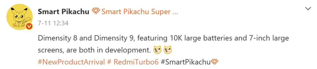 Инсайдер рассекретил характеристики Redmi Turbo 6