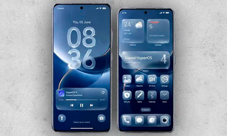 «Жидкое стекло» в HyperOS 4 получат не все смартфоны Xiaomi